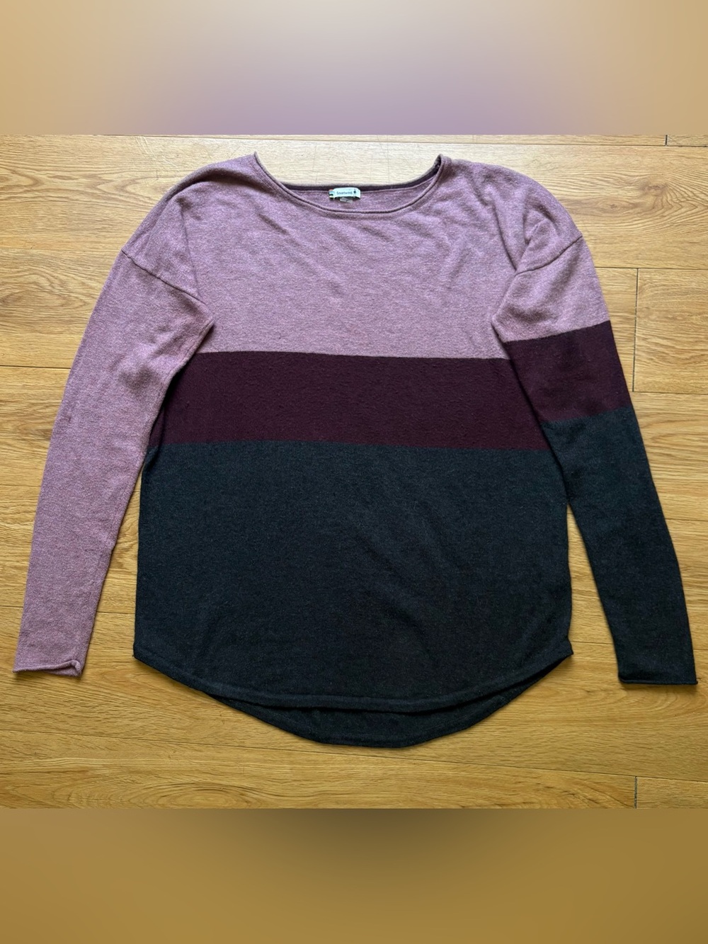 Women’s Smartwool Merino Wool Blend Sweater Large Color Block